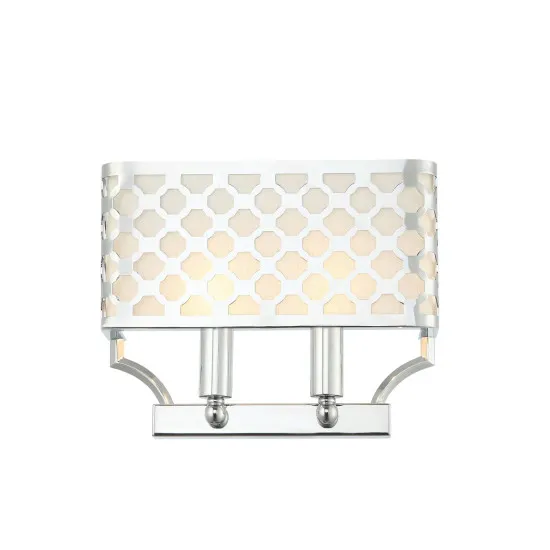 Orlicki Design Verno Parette Cromo króm-fehér fali lámpa (OR-OR84597) E14 2 izzós IP20