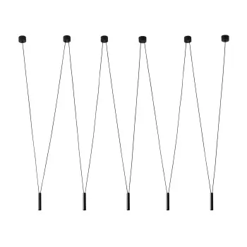 Orlicki Design Viva V Nero fekete függesztett lámpa (OR-OR84337) G9 5 izzós IP20