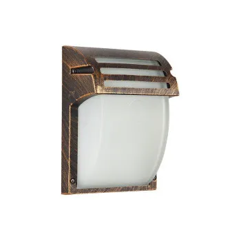 Prezent Amalfi antik barna-átlátszó vízvédett kültéri fali lámpa (PRE-39039) E27 1 izzós IP44