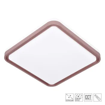 Prezent Floren fehér-barna távirányítós LED mennyezeti lámpa (PRE-71329) LED 1 izzós IP20