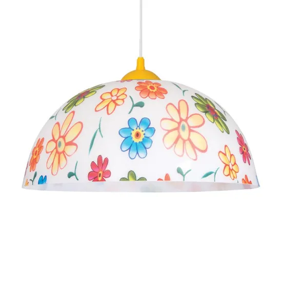 Prezent Flowers színes gyerek függesztett lámpa (PRE-74202) E27 1 izzós IP20