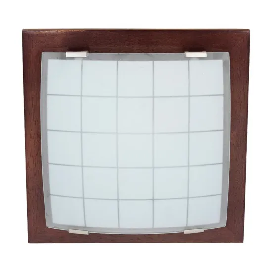 Prezent Geometrica barna-fehér mennyezeti lámpa (PRE-974) E27 1 izzós IP20