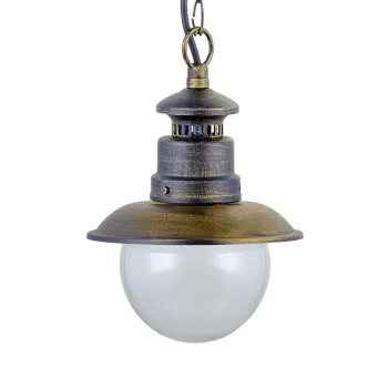 Prezent Limassol arany-fekete vízvédett kültéri függesztett lámpa (PRE-48401) E27 1 izzós IP44