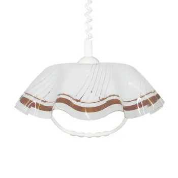 Prezent Lyra acryl fehér-barna függesztett lámpa (PRE-74197H06) E27 1 izzós IP20