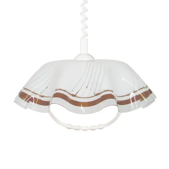 Prezent Lyra acryl fehér-barna függesztett lámpa (PRE-74197H06) E27 1 izzós IP20