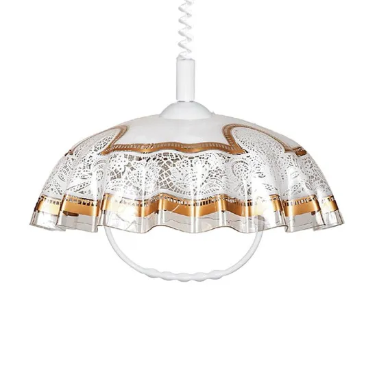 Prezent Lyra fehér-arany függesztett lámpa (PRE-74197D01) E27 1 izzós IP20