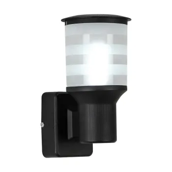 Prezent Malmo fekete-átlátszó vízvédett kültéri fali lámpa (PRE-28201) E27 1 izzós IP44