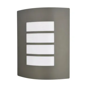 Prezent Memphis szürke-fehér vízvédett kültéri fali lámpa (PRE-61021) E27 1 izzós IP44