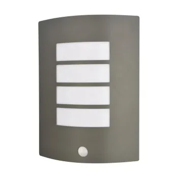 Prezent Memphis szürke-fehér mozgásérzékelős kültéri fali lámpa (PRE-61022) E27 1 izzós IP44