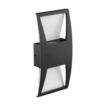 Prezent Ozz fekete vízvédett LED kültéri fali lámpa (PRE-31310) LED 2 izzós IP44
