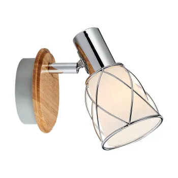 Prezent Padre króm-fehér fali spotlámpa (PRE-75450) E14 1 izzós IP20