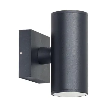 Prezent Reto fekete vízvédett kültéri fali lámpa (PRE-39033) GU10 2 izzós IP54