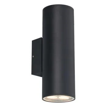 Prezent Reto fekete vízvédett kültéri fali lámpa (PRE-39037) E27 2 izzós IP54