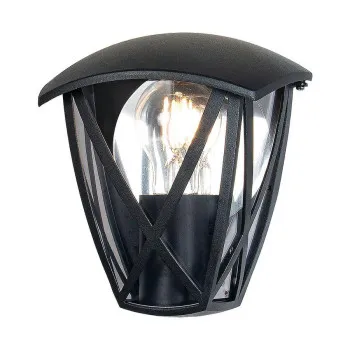 Prezent Split fekete-átlátszó vízvédett kültéri falikar (PRE-39032) E27 1 izzós IP44 Prezent Split fekete-átlátszó vízvédett kültéri falikar (PRE-39032) E27 1 izzós IP44