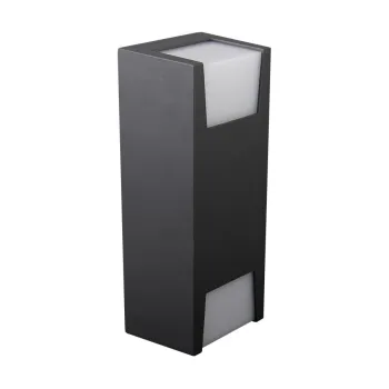 Prezent Tampa szürke vízvédett kültéri fali lámpa (PRE-31302) GU10 2 izzós IP54