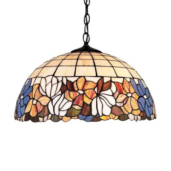 Prezent Tiffany színes függesztett Tiffany lámpa (PRE-103) E27 2 izzós IP20