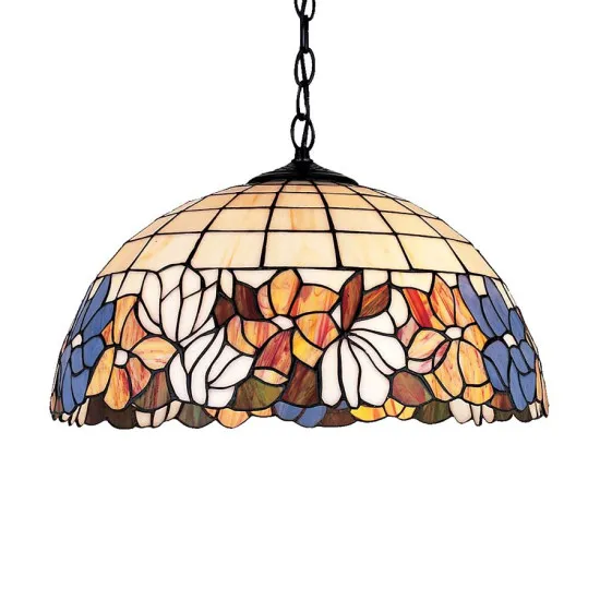 Prezent Tiffany színes függesztett Tiffany lámpa (PRE-103) E27 2 izzós IP20