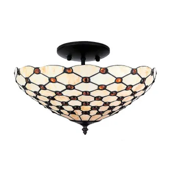 Prezent Tiffany színes Tiffany fali lámpa (PRE-109) E27 2 izzós IP20