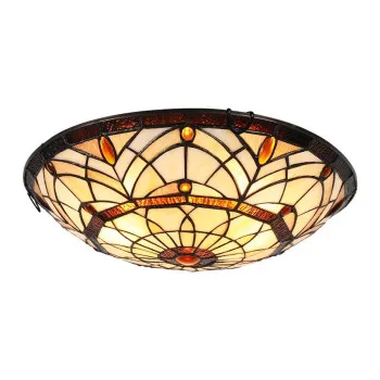 Prezent Tiffany színes mennyezeti Tiffany lámpa (PRE-1712) E27 3 izzós IP20