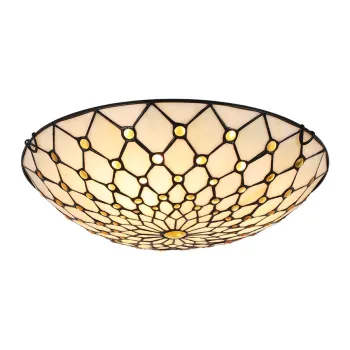 Prezent Tiffany színes mennyezeti Tiffany lámpa (PRE-1713) E27 3 izzós IP20