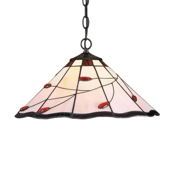 Prezent Tiffany színes függesztett Tiffany lámpa (PRE-172) E27 2 izzós IP20