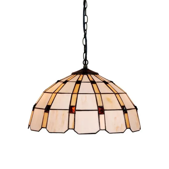 Prezent Tiffany színes függesztett Tiffany lámpa (PRE-213) E27 2 izzós IP20