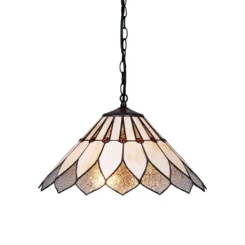 Prezent Tiffany színes függesztett Tiffany lámpa (PRE-217) E27 2 izzós IP20