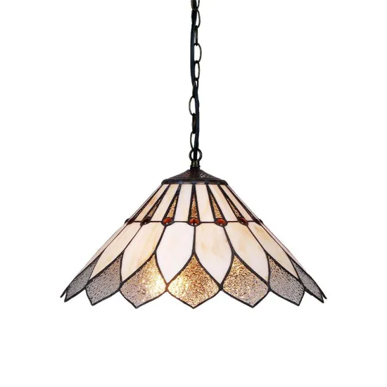 Prezent Tiffany színes függesztett Tiffany lámpa (PRE-217) E27 2 izzós IP20