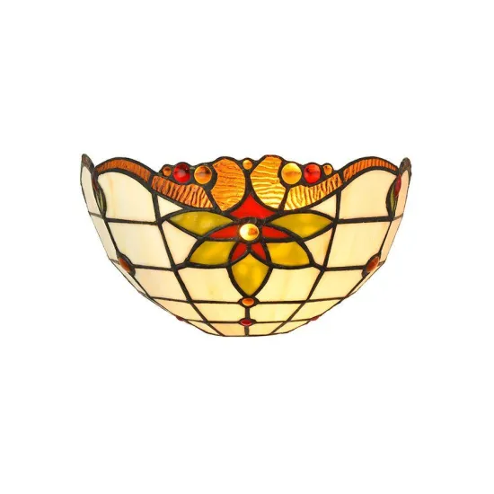 Prezent Tiffany színes Tiffany fali lámpa (PRE-222) E14 1 izzós IP20