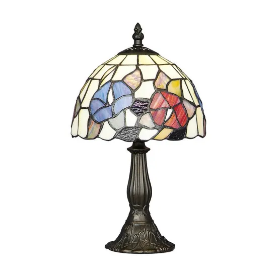 Prezent Tiffany színes Tiffany asztali lámpa (PRE-79) E14 1 izzós IP20