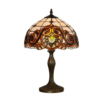 Prezent Tiffany színes Tiffany asztali lámpa (PRE-96) E27 1 izzós IP20