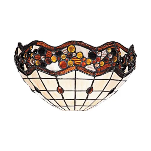 Prezent Tiffany színes Tiffany fali lámpa (PRE-99) E14 1 izzós IP20
