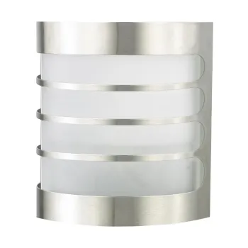 Prezent Toledo acél-fehér vízvédett kültéri fali lámpa (PRE-61005) E27 1 izzós IP44