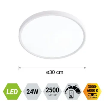 Prezent Trimo fehér LED mennyezeti lámpa (PRE-70321) LED 1 izzós IP20