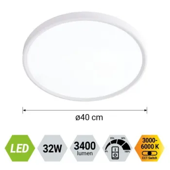 Prezent Trimo fehér LED mennyezeti lámpa (PRE-70322) LED 1 izzós IP20