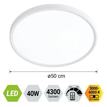 Prezent Trimo fehér LED mennyezeti lámpa (PRE-70323) LED 1 izzós IP20