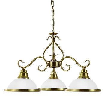 Prezent Viola fehér-sárgaréz csillár (PRE-75361) E14 3 izzós IP20