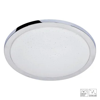 Prezent Vitto króm-fehér vízvédett LED mennyezeti lámpa (PRE-71334) LED 1 izzós IP44 Prezent Vitto króm-fehér vízvédett LED mennyezeti lámpa (PRE-71334) LED 1 izzós IP44