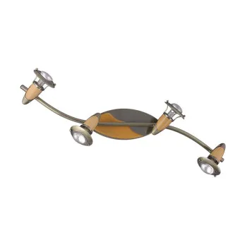 Prezent Zeus barna-bronz mennyezeti spotlámpa (PRE-326) E14 4 izzós IP20