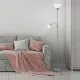 Rábalux Action ezüst-fehér állólámpa (RAB-4028) E27+E14 2 izzós IP20