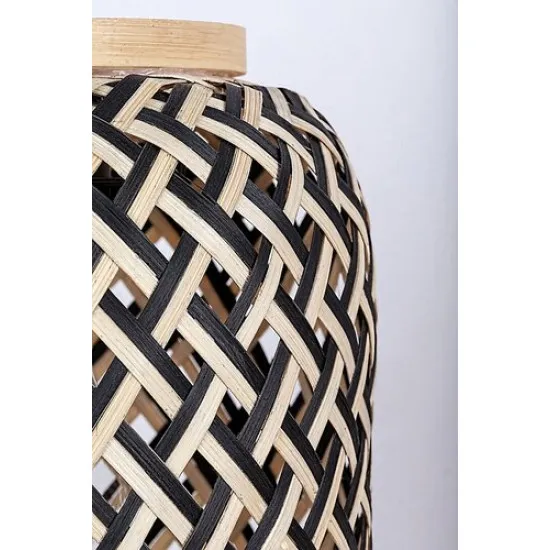 Rábalux Adalla fekete-natúr függesztett lámpa (RAB-72093) E27 3 izzós IP20