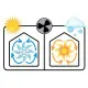 Rábalux Adonias fekete-fehér LED mennyezeti csillár ventilátor (RAB-5419) LED 1 izzós IP20