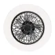 Rábalux Adonias fekete-fehér LED mennyezeti csillár ventilátor (RAB-5419) LED 1 izzós IP20
