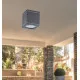 Rábalux Akron antracit kültéri mennyezeti lámpa (RAB-8149) GU10 1 izzós IP54