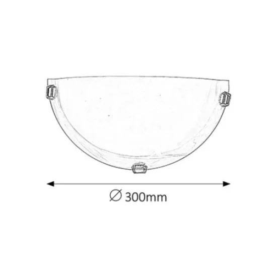 Rábalux Alabastro fehér alabástrom-arany fali lámpa (RAB-3001) E27 1 izzós IP20
