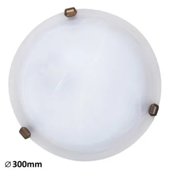 Rábalux Alabastro fehér alabástrom-bronz mennyezeti lámpa (RAB-3203) E27 1 izzós IP20