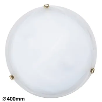 Rábalux Alabastro fehér alabástrom-arany mennyezeti lámpa (RAB-3301) E27 2 izzós IP20