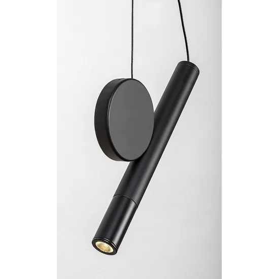 Rábalux Alaric fekete LED függesztett lámpa (RAB-72278) LED 1 izzós IP20