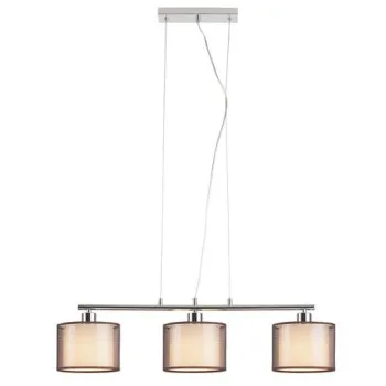 Rábalux Anastasia barna-krróm függesztett lámpa (RAB-2630) E27 3 izzós IP20