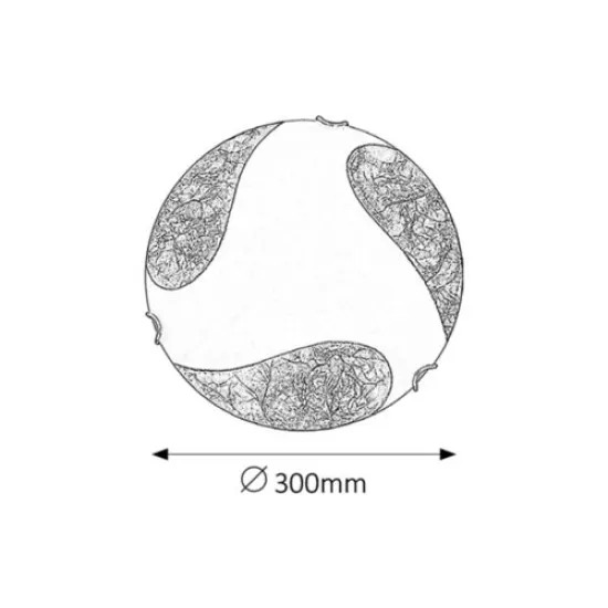 Rábalux Art gold fehér-arany mennyezeti lámpa (RAB-1941) E27 1 izzós IP20